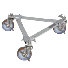 ステンレス伸縮ドラムペール台車耐荷重170KgM350DRSUS-170KG