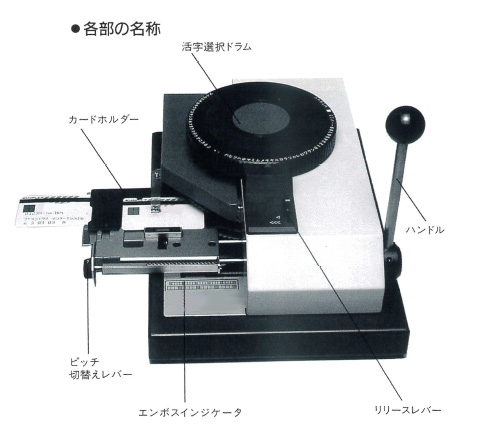 手動カードエンボッサーM764CA-2T