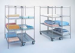 移動キャスターラックセット(スチール棚D460)MB35RS4-23