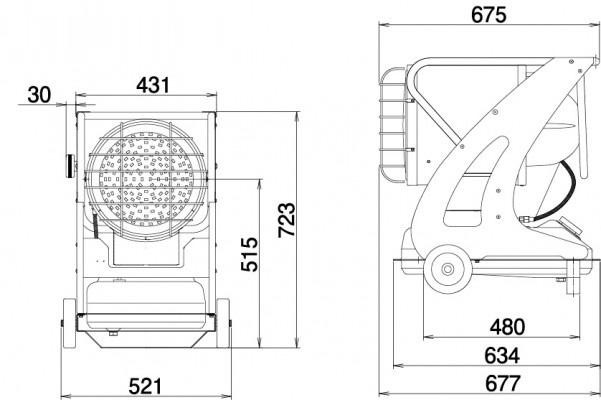 赤外線温風ファン石油ストーブMC35AL-PK2S