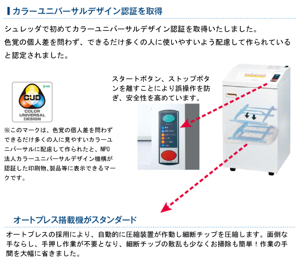 プレス機能付きシュレッダーMC42GX-C4235GPS