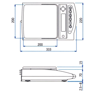 高精度電子天びん（校正分銅内蔵型） MC52JR2-220S