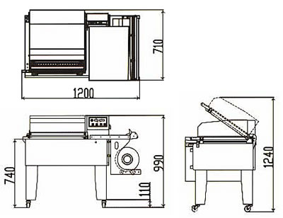 中古シュリンク包装機DUO-54K/Z-0779-4