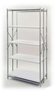 瞬間組み立て折りたたみ式軽量スチールラック/M1137SPRA-1800N