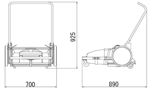 手押しスイーパー掃除機M1395S-2RAE