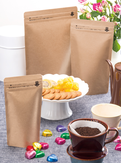 チャック付クラフトスタンド袋（内側アルミ仕様）　M152CR-ALP1016ZSM