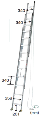 3連はしご　M196LF3-67P