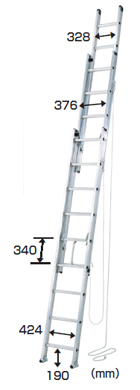 3連はしご　M196LF3-67P