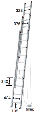 3連はしご　M196LF3-67P