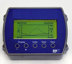 温湿度記録データロガー(グラフ表示機能付)M1P385-12M