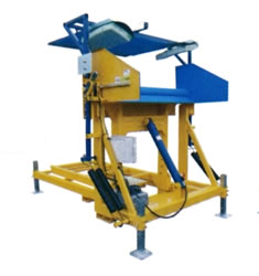 縦型コンテナ反転材料投入機/M2438EBS-15TON