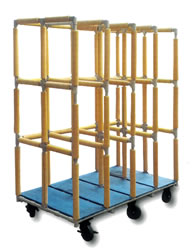 長尺縦置きパネルラック台車/M2695TPL-1418E