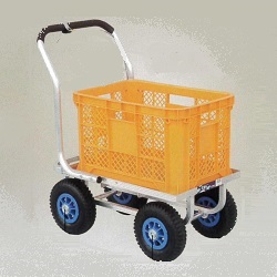 アルミ大型コンテナ台車（エアータイヤ）M453H-500LH