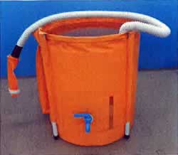 組立式貯水タンク伸縮ホース付160LM512-160LN