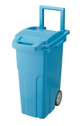 大型キャスター付ゴミ箱ペール/M590P45L4-BLB