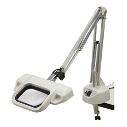 LED照明付き拡大鏡角レンズタイプ（2倍）/MA77LT3-LED-2X 