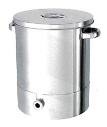 ステンレス底板片テーパー貯蔵タンクME22TT-ST-30N