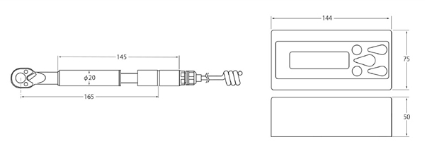 小容量デジタルトルクレンチ　ME29TC-CN500REVN